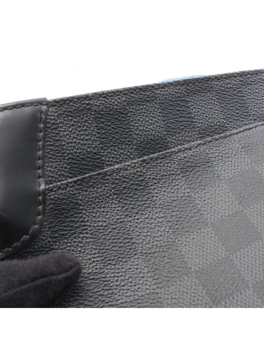 Louis Vuitton Shoulder Bag District PM NM Damier Graphite Leather